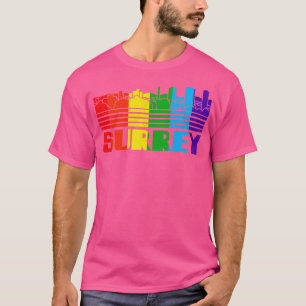 Camiseta Surrey Pride Surrey LGBT Gift LGBT Teatro de Apoio
