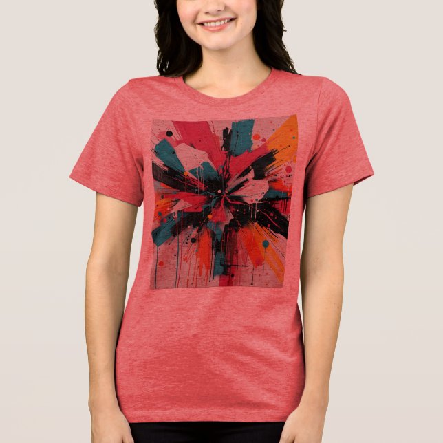 Camiseta Surto de Caos Vibrante (Frente)