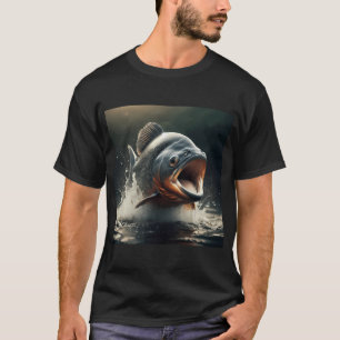 Camiseta Surto de Piranha – Mordida Selvagem em Movimento
