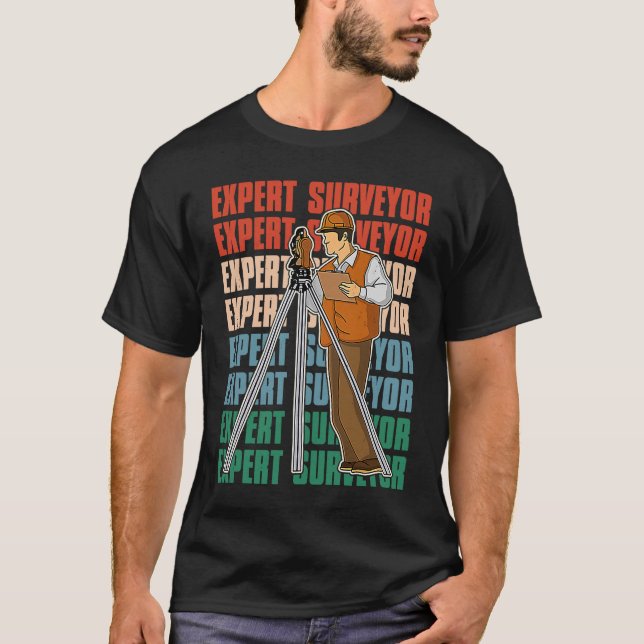 Camiseta Surveyor geodesy surveying engineer theodolite pro (Frente)