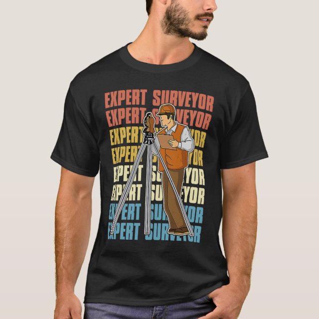 Camiseta Surveyor geodesy surveying engineer theodolite pro (Frente)