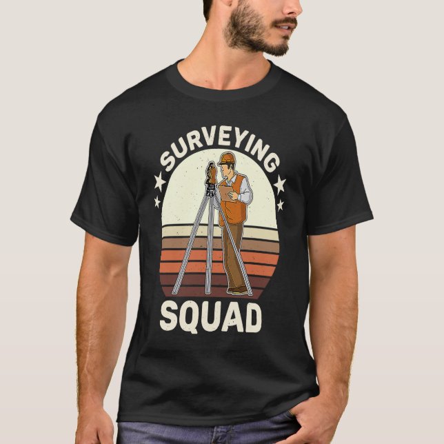 Camiseta Surveyor geodesy surveying engineer theodolite pro (Frente)