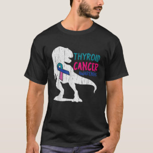 Camiseta Surviv do Guerreiro T Rex Legal do câncer de tirói