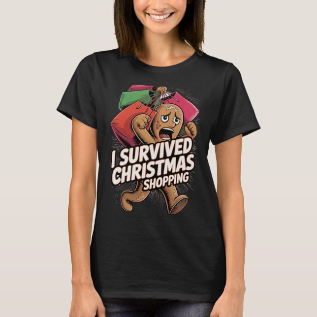Camiseta Survived Christmas Shopping (Frente)
