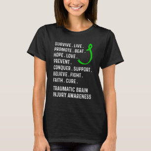 Camiseta Survivência de Lesão cerebral Traumática Esperança