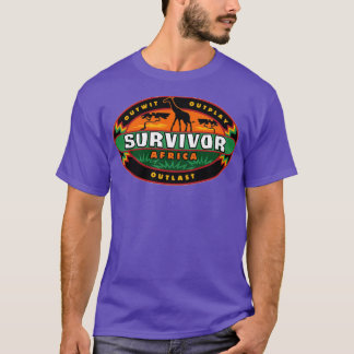 Camiseta Survivor Africa Fans Outwiwiplay Outlast Memora