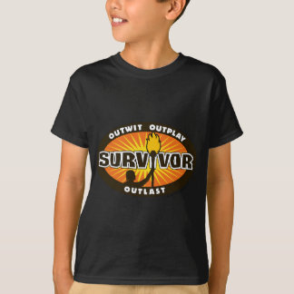 Camiseta Survivor Outwit, Outplay, Outlast Logo