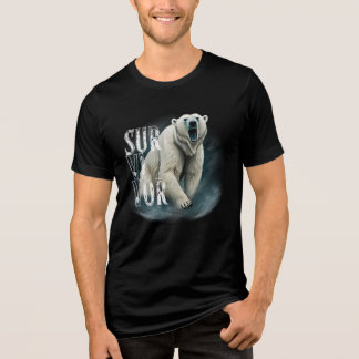 Camiseta Survivor Polar Bear – Strength and Resilience