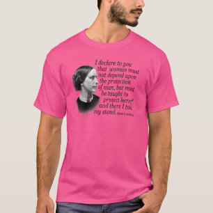 Camiseta Susan B Anthony Cita Ativista dos Direitos da Mulh