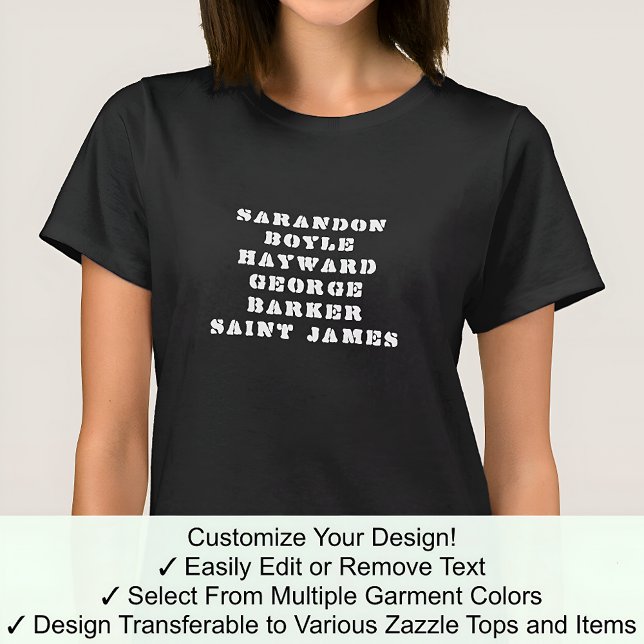 Camiseta Susan Tee Personalizado Nome Personalizado 04W (Criador carregado)