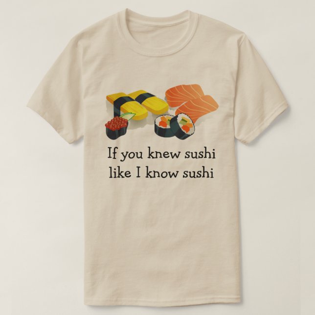 Camiseta Sushi (Frente do Design)