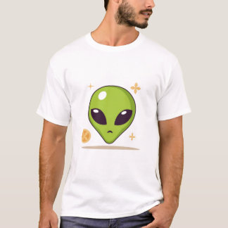 Camiseta Sushi Alien – Arte Minimalista de Comida Fofa
