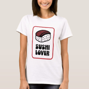 Camiseta Sushi amante nigiri retro estética de vintagem