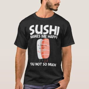 Camiseta Sushi Bonito Para Homens Mulheres Comida Japonesa