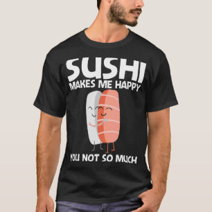 Camiseta Sushi Bonito Para Homens Mulheres Comida Japonesa