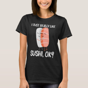 Camiseta Sushi Bonito Para Homens Mulheres Comida Japonesa