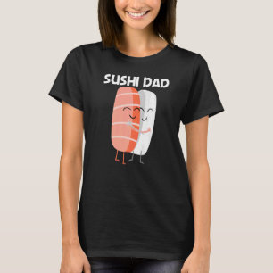 Camiseta Sushi Bonito Para Homens Pais Comida Japonês