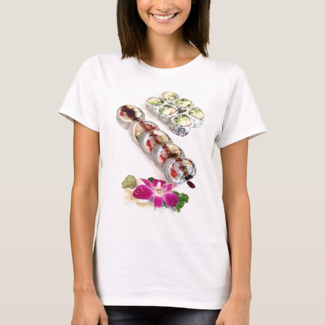 Camiseta Sushi California Rolls (Frente)