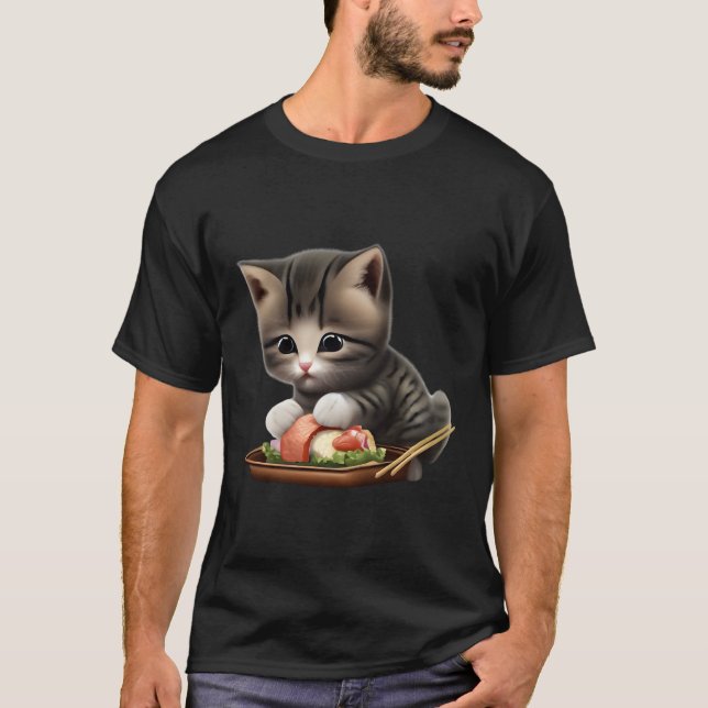 Camiseta Sushi Cat (Frente)
