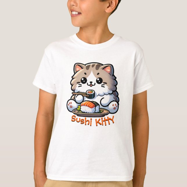 Camiseta Sushi Cat (Frente)