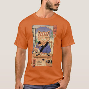 Camiseta Sushi Cat em Edo