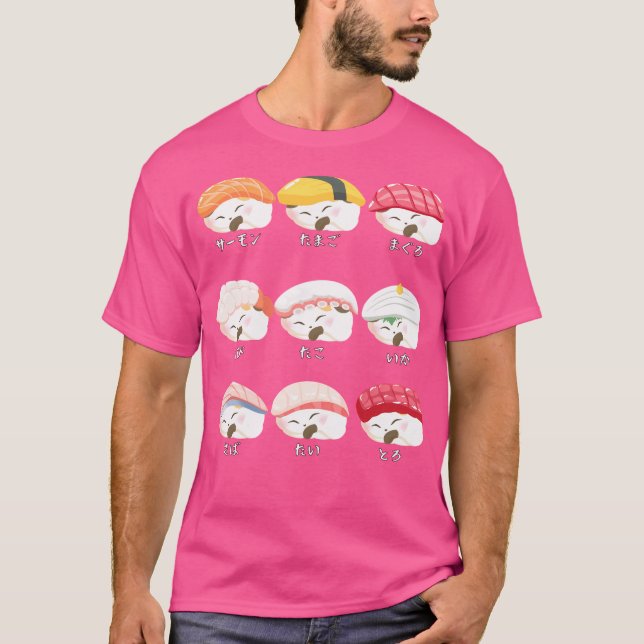Camiseta Sushi Cat Neko (Frente)
