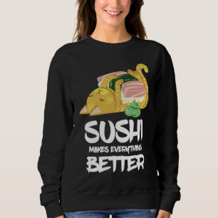 Camiseta Sushi Cat Torna Tudo Melhor Restaurante Japonês