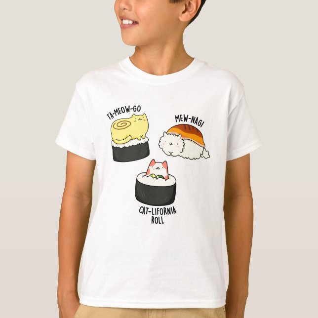 Camiseta Sushi Cats Funny Sushi Pun (Frente)