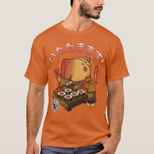 Camiseta Sushi Chef Cute Capybara por Tobe Fonseca