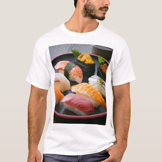 Camiseta Sushi Circle – Japanese Round Dance (Frente)