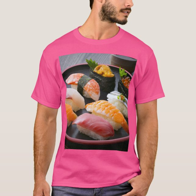 Camiseta Sushi Circle – Japanese Round Dance (Frente)