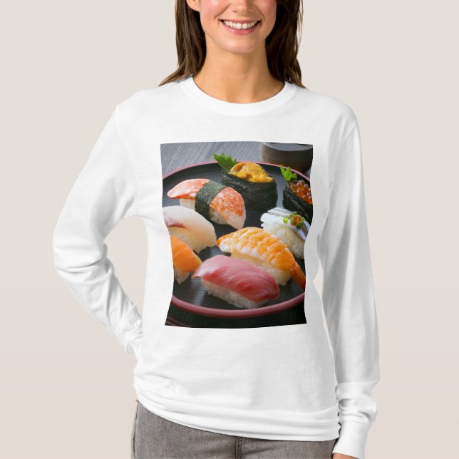 Camiseta Sushi Circle – Japanese Round Dance (Frente)