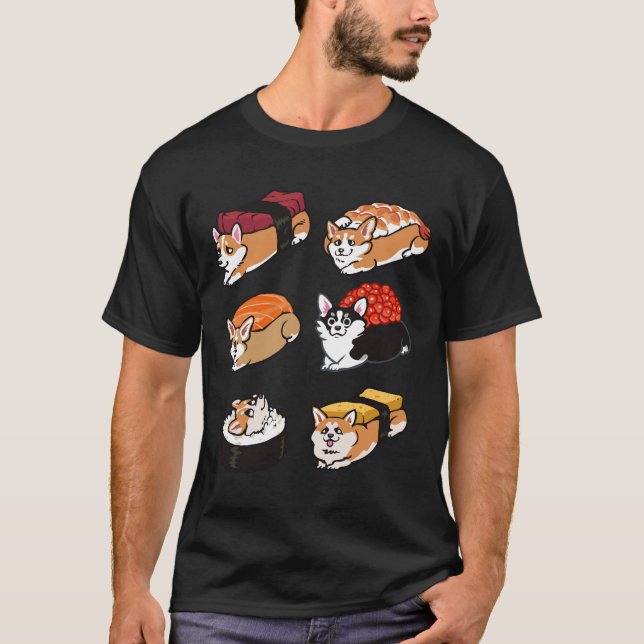 Camiseta Sushi Corgi (Frente)