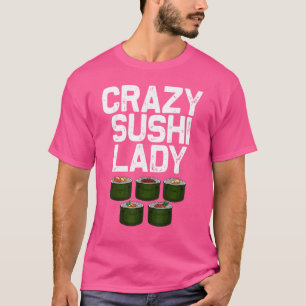 Camiseta Sushi Designs Para Mulheres Mãe Comida Japonesa Ma