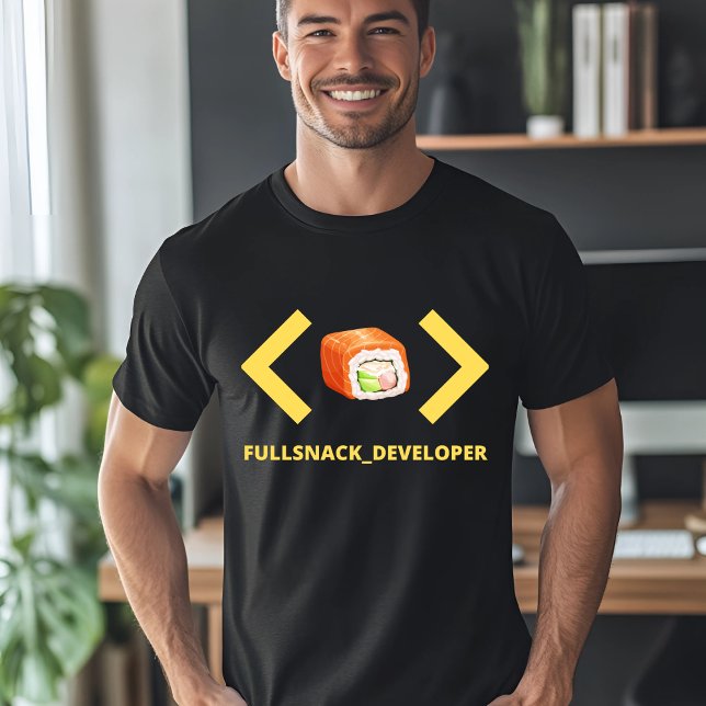 Camiseta Sushi do desenvolvedor de snack de cheio (Criador carregado)