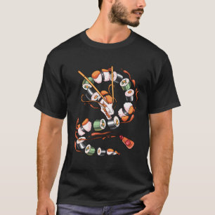 Camiseta Sushi Dragon Roll Comida japonesa Kawaii Dragon An