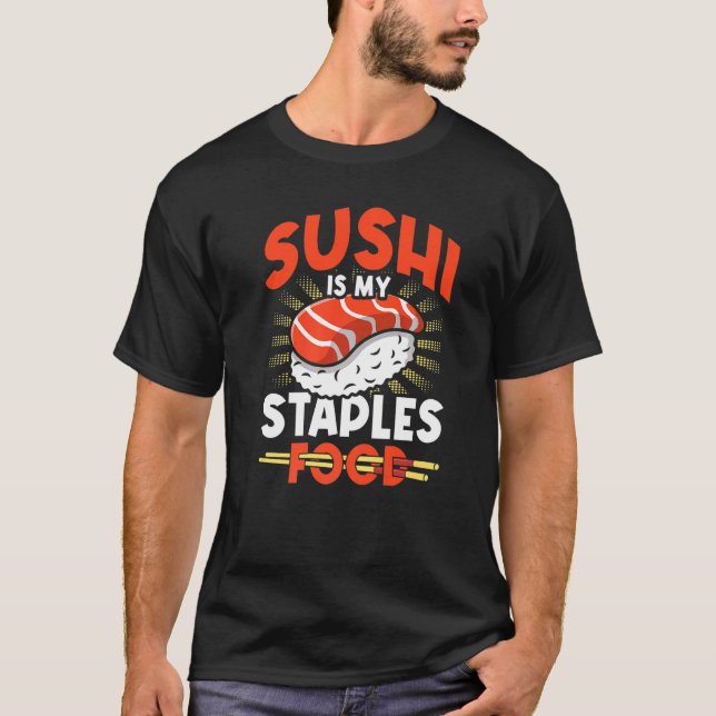Camiseta Sushi É A Minha Comida Sushi Japão Comida Japonesa (Frente)