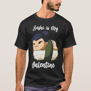 Camiseta Sushi é meu Namorados Sumo Wrestler Engraçado Vale