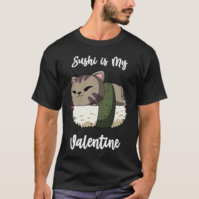 Camiseta Sushi é o meu Namorados Dia de os namorados Engraç (Frente)