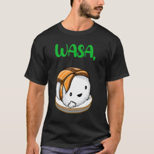 Camiseta Sushi Engraçado Wasabi Bae Casal Fofo Combinando R