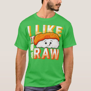 Camiseta Sushi, Eu Gosto De Raw