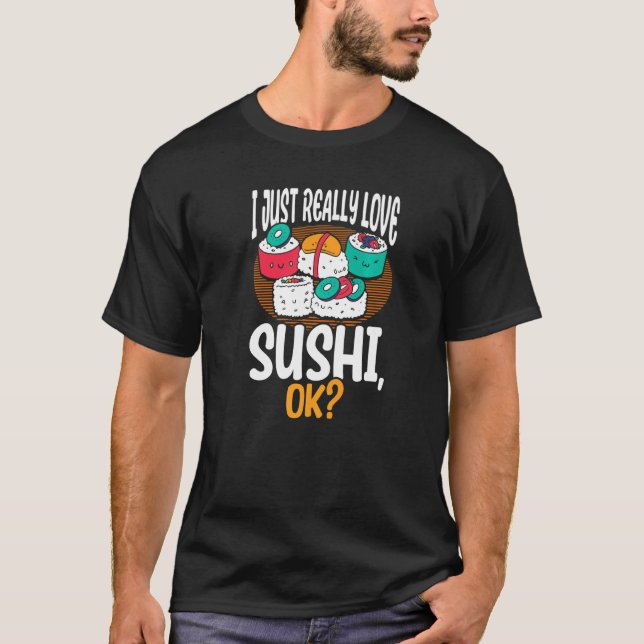 Camiseta Sushi Eu Gosto Muito De Sushi (Frente)
