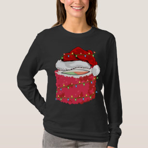 Camiseta Sushi Fast Comida Lover Xmas Santa Hat Sushi Chris