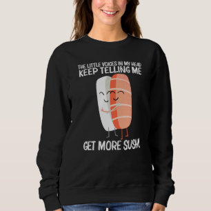 Camiseta Sushi Fofo Para Homens Mulheres Culinária Japonesa