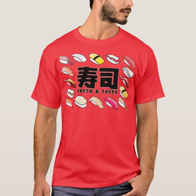 Camiseta Sushi Fresco e Saboroso (Frente)