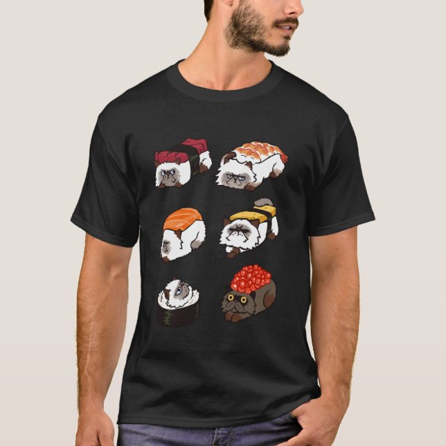 Camiseta Sushi Gato Himalaio (Frente)