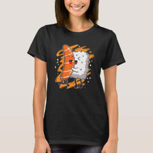 Camiseta Sushi Hug Sushi Comida japonesa Cultura do Japão