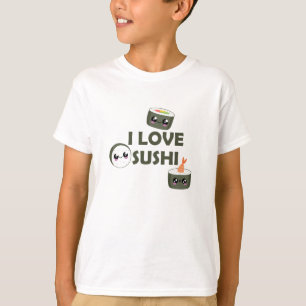 Camiseta Sushi Love Cute Cawaii Comida Favorita Comida