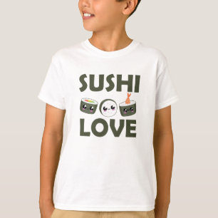Camiseta Sushi Love Cute Cawaii Comida Favorita Comida