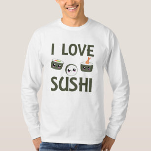 Camiseta Sushi Love Cute Cawaii Food Favorite Food Green